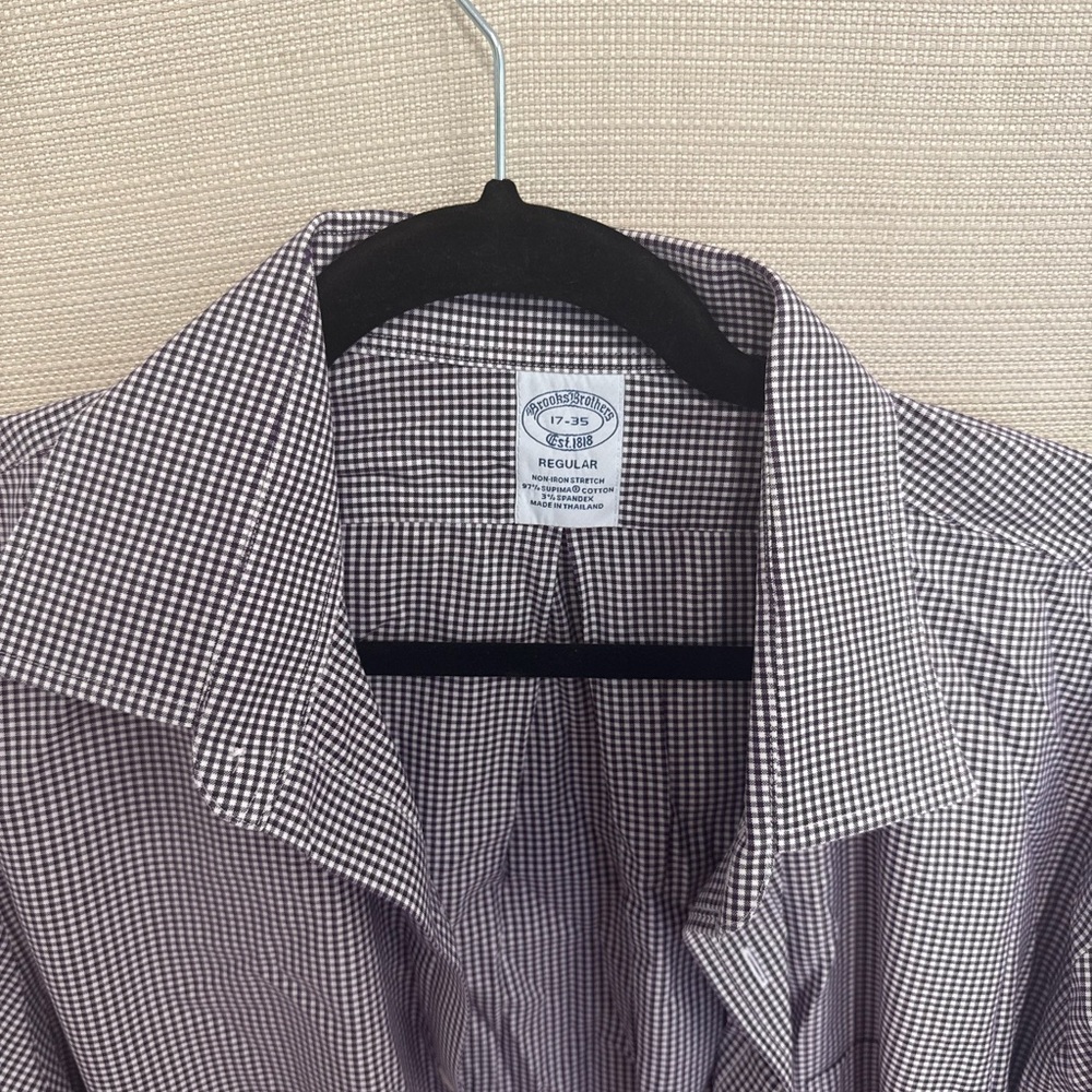 Brooks Brothers Black and White Casual Button Down Shirt - Picture 2 of 3